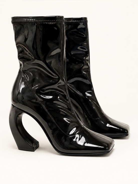 Giuseppe Zanotti Shoes - NIB Giuseppe Zanotti Musa Patent Sculptural Heel Boots EU 37